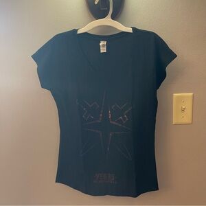 Vegas Golden Knights NHL hockey Women's Black V-Neck Top